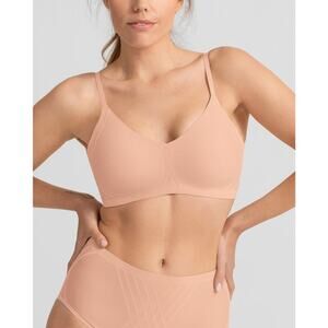 Honeylove Silhouette LiftWear Wire Free Bra Women's Blush Size Large